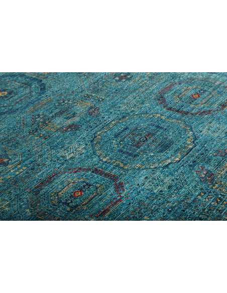 Tappeto Mamlouk Pakistan 123x178 Turchese Blu