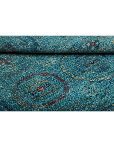 Tappeto Mamlouk Pakistan 123x178 Turchese Blu