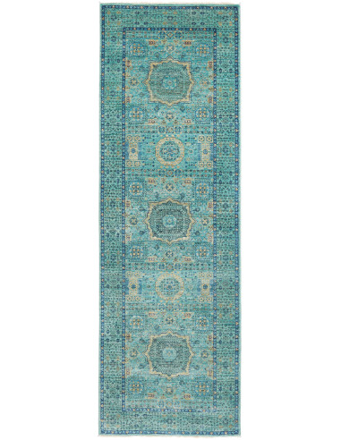 Rug Mamlouk Pakistan 79x248 Turquoise Emerald O