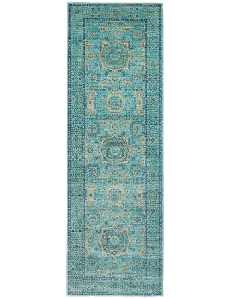 Rug Mamlouk Pakistan 79x248 Turquoise Emerald O