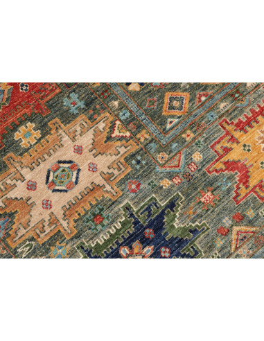 Tappeto Tribal Pakistan bianco marrone 148x197