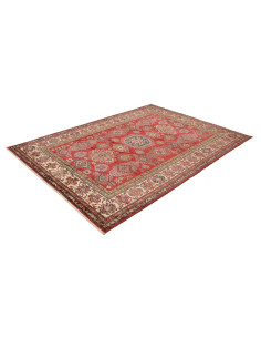 Tappeto Kazak Fine Pakistan 182x253 Rosso Borde 2