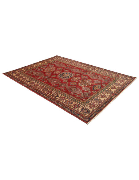 Tappeto Kazak Fine Pakistan 182x253 Rosso Borde
