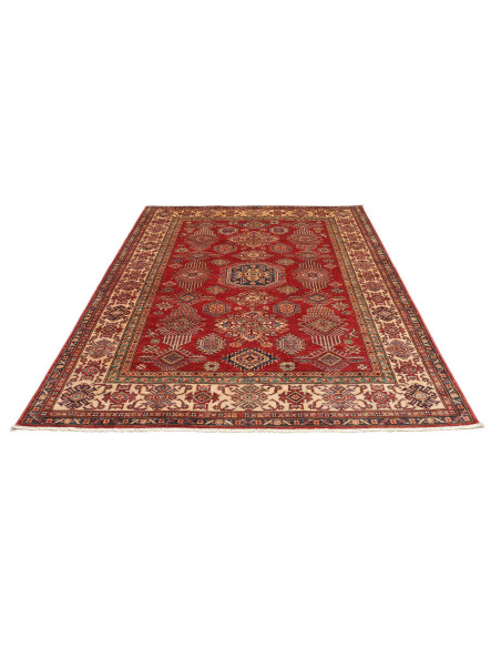 Tappeto Kazak Fine Pakistan 182x253 Rosso Borde