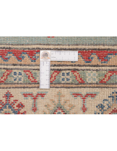 Tappeto Kazak Afghanistan beige bianco 121x186