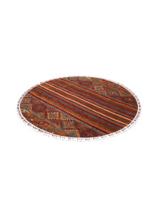 Rug Samarkand Pakistan 143x143 Burgundy Rust Or 2