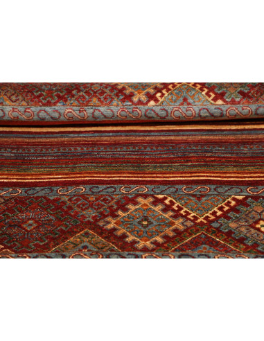 Rug Samarkand Pakistan 143x143 Burgundy Rust Or