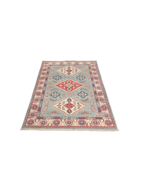 Rug Kazak Afghanistan 100x149 Sky Blue Terracot