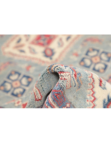 Rug Kazak Afghanistan 100x149 Sky Blue Terracot