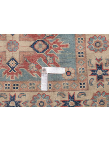 Rug Kazak Afghanistan 83x126 Sky Blue Cream Pea