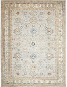 Rug Kazak Fine Pakistan 280x369 Sky Blue Beige