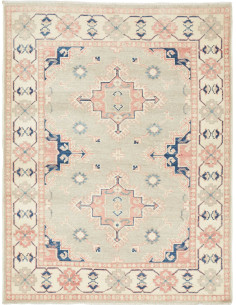 Rug Kazak Afghanistan 105x135 Sage Green Dusty