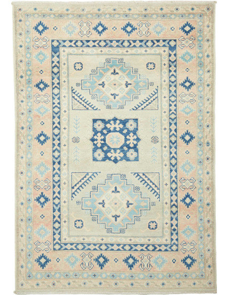 Rug Kazak Afghanistan 120x183 Beige Light Blue
