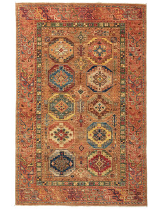 Rug Tribal Pakistan 122x190 Terracotta Blue Red