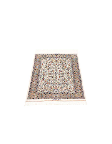 Rug Ghom Silk Persia 58x83 Ivory Blue Peach Bro
