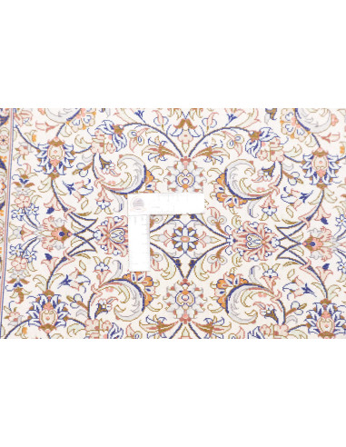 Rug Ghom Silk Persia 58x83 Ivory Blue Peach Bro