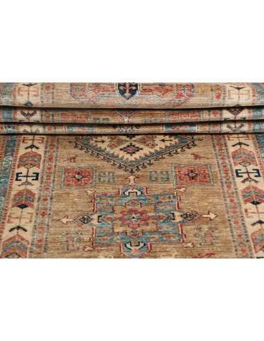 Rug Kazak Fine Pakistan 76x249 Brown Blue Terra