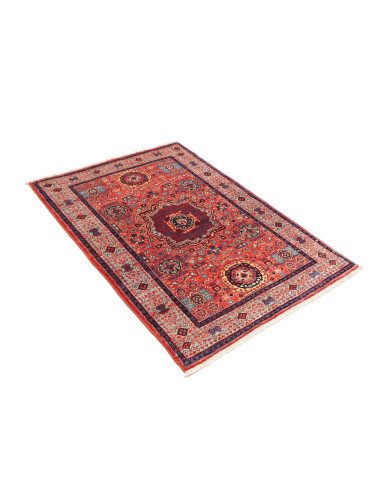 Rug Mamlouk Pakistan 84x120 Terracotta Red Navy