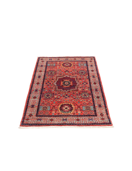 Rug Mamlouk Pakistan 84x120 Terracotta Red Navy