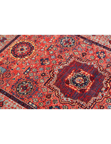 Rug Mamlouk Pakistan 84x120 Terracotta Red Navy