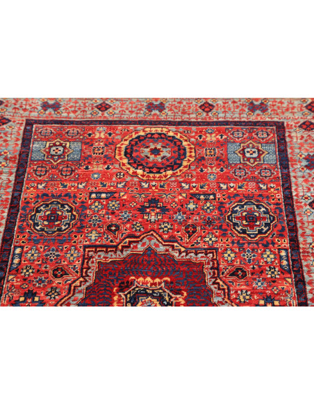 Rug Mamlouk Pakistan 84x120 Terracotta Red Navy