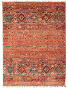 Rug Rubin Pakistan 150x202 Terracotta Orange Bl