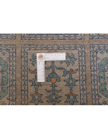 Tappeto Bakhteari Pakistan bianco grigio 77x237