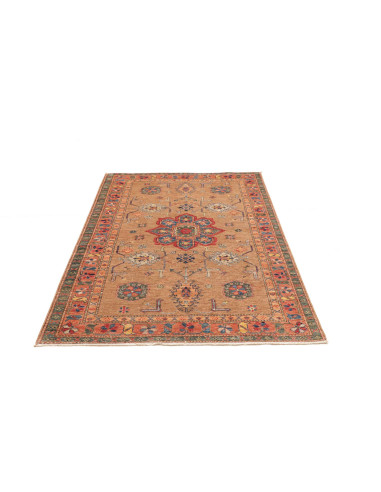 Tappeto Kazak Fine Pakistan 125x172 Marrone Ter