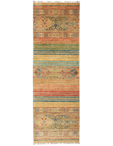 Rug Rubin Pakistan 79x251 Beige Gold Red Green