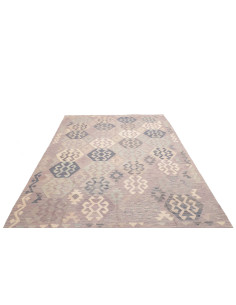 Rug Kilim Afghanistan 198x298 Gray Lilac Light 2