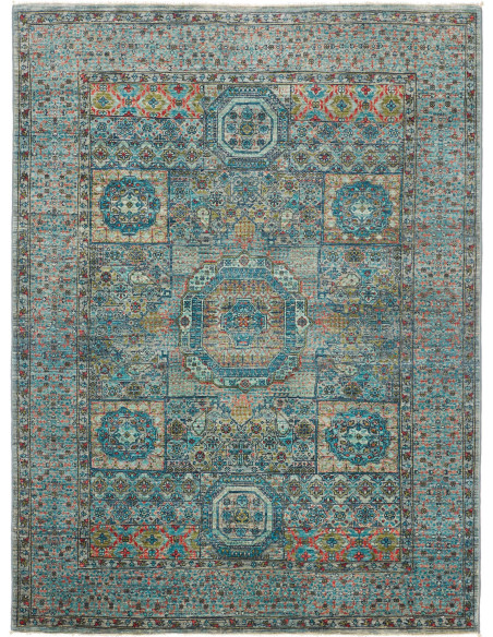Rug Mamlouk Pakistan 148x199 Aqua Teal Celadon