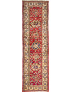 Rug Kazak Fine Pakistan 80x290 Terracotta Red C