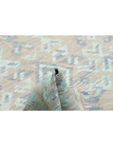 Tappeto Kilim Afghanistan 155x195 Beige Grigio