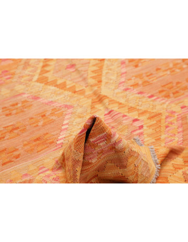 Rug Kilim Afghanistan 160x201 Orange Yellow Pin