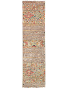 Tappeto Rubin Pakistan 79x299 Beige Marrone Gri