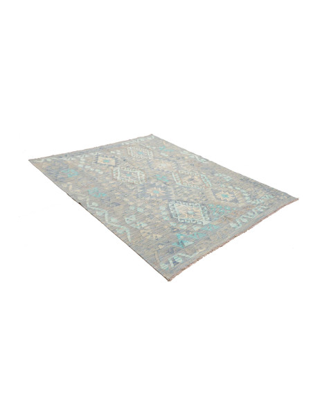Rug Kilim Afghanistan 160x203 Grey Blue Turquoi
