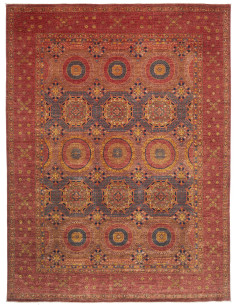 Rug Mamlouk Pakistan 275x372 Rust Red Blue Grey