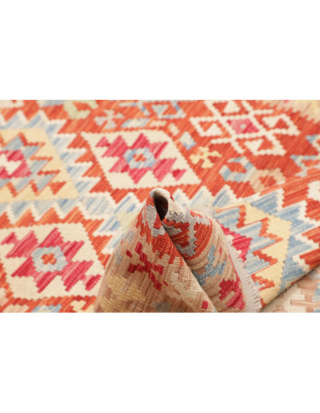 Rug Kilim Afghanistan 127x186 Terracotta Cream