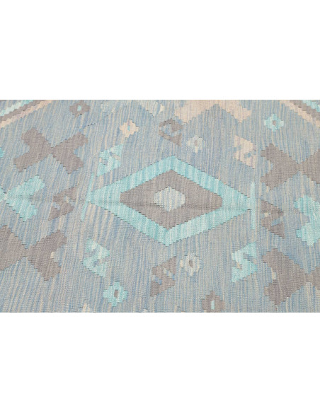 Tappeto Kilim Afghanistan 149x192 Azzurro Celes