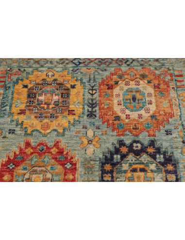 Rug Tribal Pakistan maroon grey 82x273