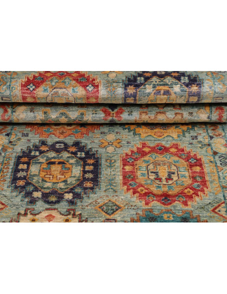 Tappeto Tribal Pakistan marrone grigio 82x273