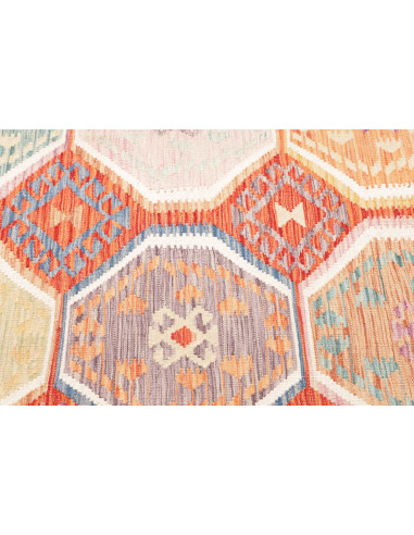 Tappeto Kilim Afghanistan 201x304 Terracotta Ar