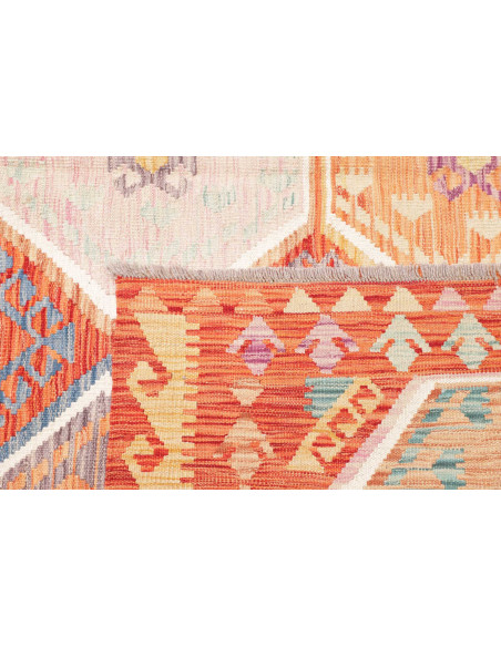 Tappeto Kilim Afghanistan 201x304 Terracotta Ar