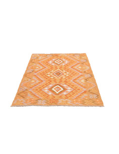 Tappeto Kilim Afghanistan 101x156 Arancio Terra 2