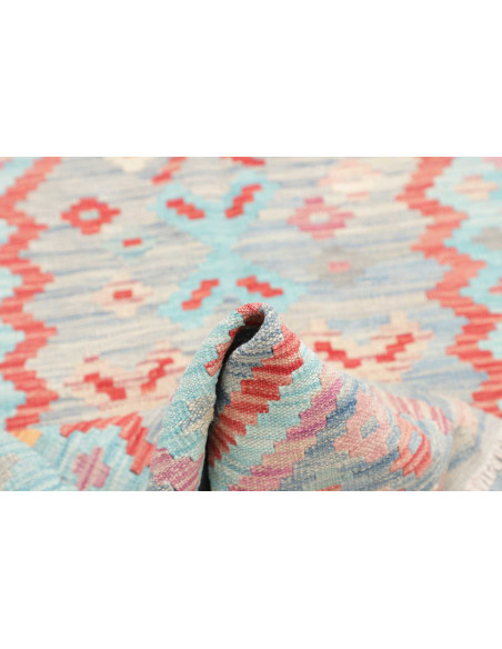 Rug Kilim Afghanistan 103x155 Light Blue Coral