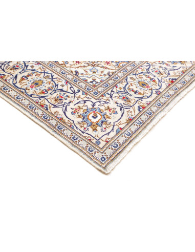 Tappeto Kashan Persia 198x297 Avorio Blu Oro Ro