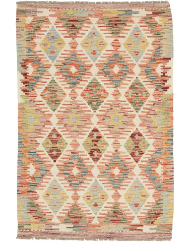 Rug Kilim Afghanistan maroon 81x122