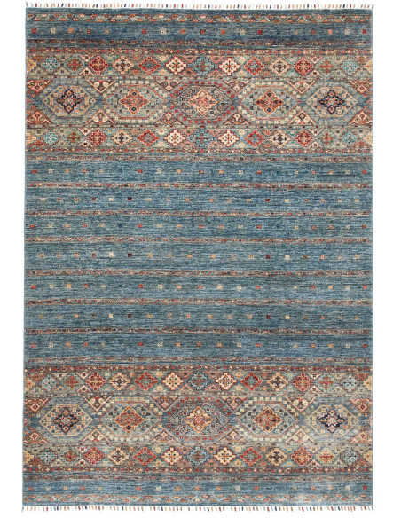 Tappeto Rubin Pakistan 167x235 Blu Teal Rosso T