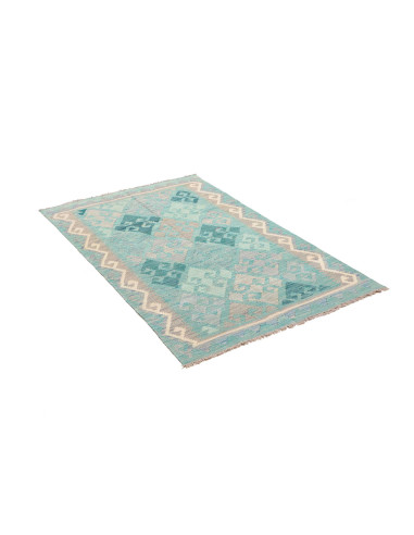 Tappeto Kilim Afghanistan 96x152 Turchese Blu G