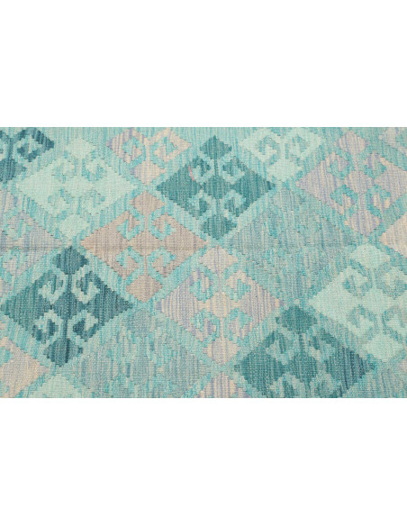 Rug Kilim Afghanistan 96x152 Turquoise Blue Gre
